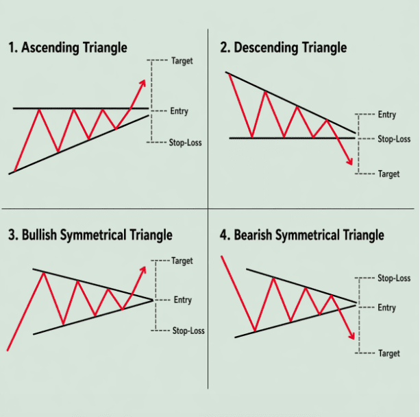 triangle continuation chart pattern