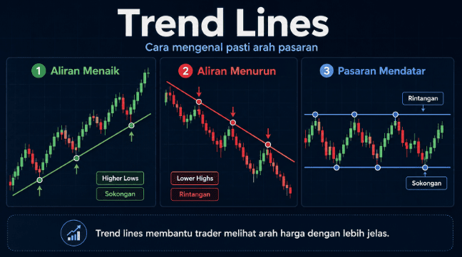 Trend Lines Cara Lukis