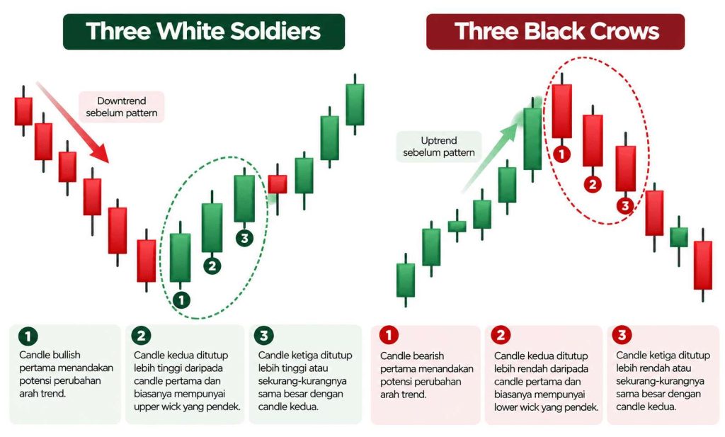 three white soldiers vs three black crows