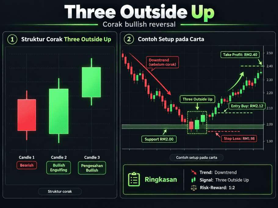 Three Outside Up Candlestick Pattern